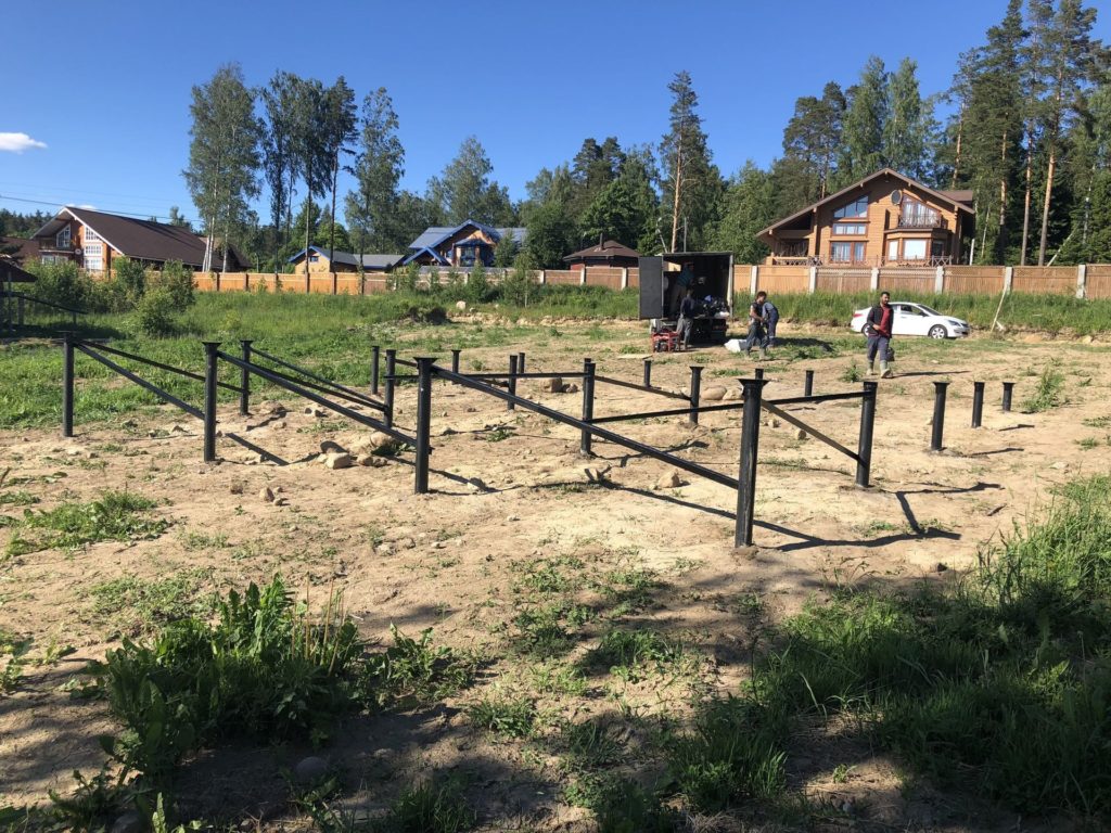 Установка и обвязка свай